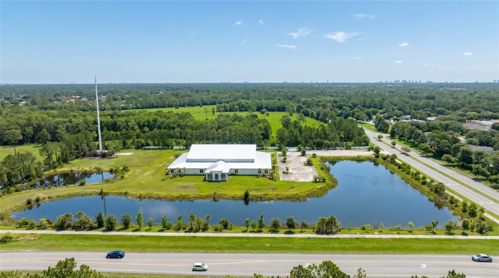 Church / School Building on 8 Acres with 25,000 commercial building shell for sale in Port Orange, FL $4,500,000